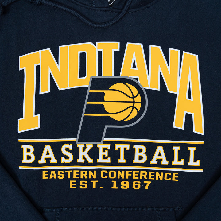 Adult Indiana Pacers Good Call Headline Hooded Sweatshirt in Navy by '47