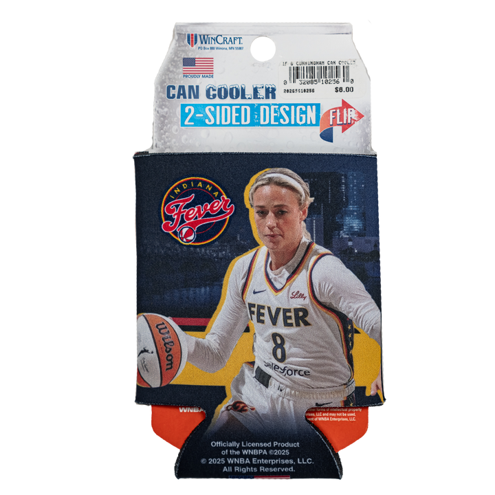 Indiana Fever #8 Sophie Cunningham Can Cooler Koozie in Navy by Wincraft
