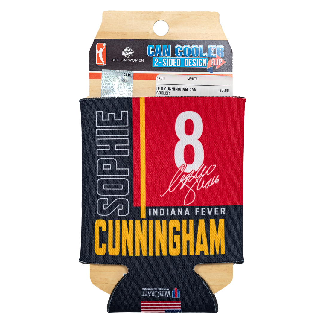 Indiana Fever #8 Sophie Cunningham Can Cooler Koozie in Navy by Wincraft