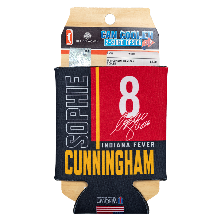 Indiana Fever #8 Sophie Cunningham Can Cooler Koozie in Navy by Wincraft