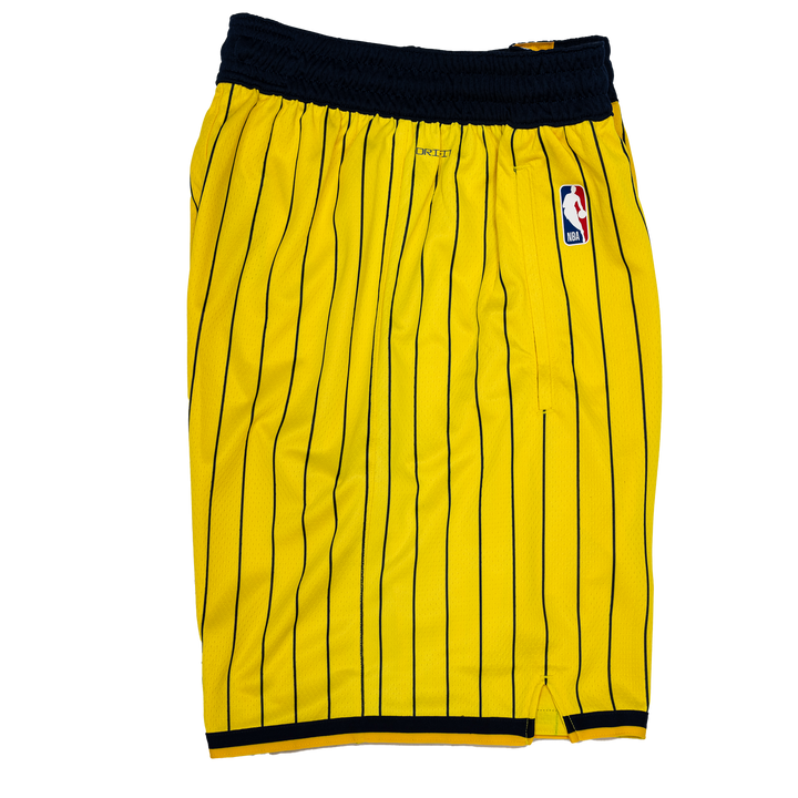 Adult Indiana Pacers 26-27' Statement Swingman Shorts in Gold by Jordan