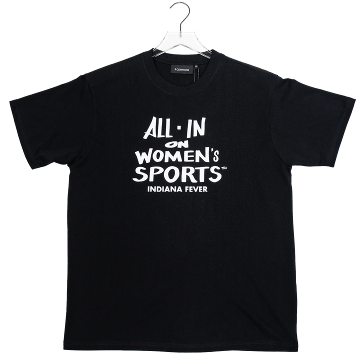 Adult Indiana Fever All In On Women's Sports T-shirt in Black by 9Commons