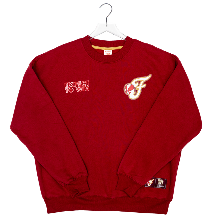 Adult Indiana Fever Shadow Play Crewneck Sweatshirt in Maroon by Fever Team Store