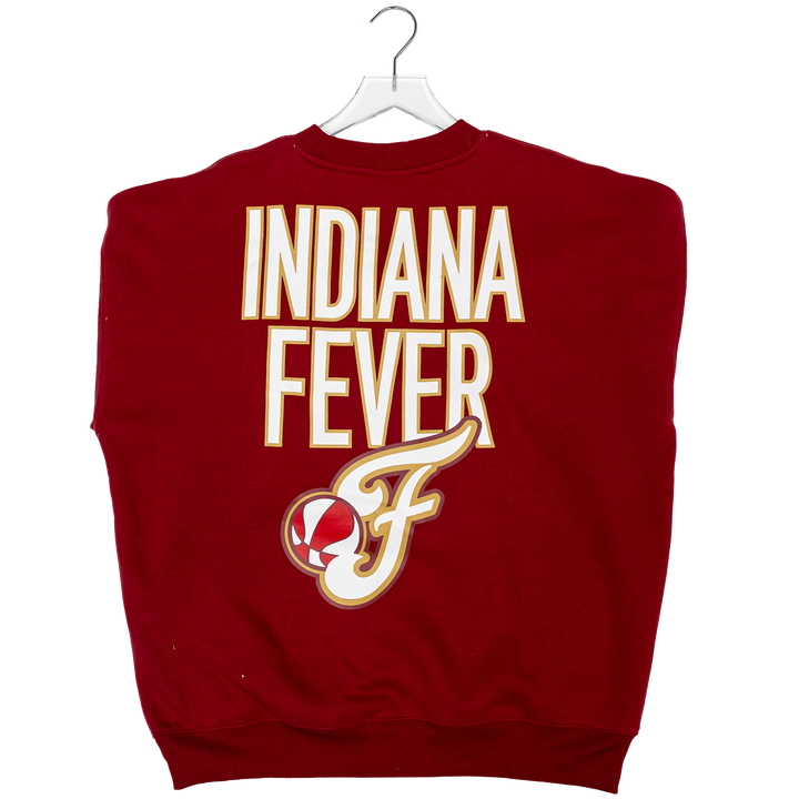 Adult Indiana Fever Shadow Play Crewneck Sweatshirt in Maroon by Fever Team Store