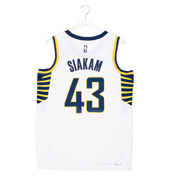 Adult Indiana Pacers #43 Pascal Siakam Association Swingman Jersey in White by Nike