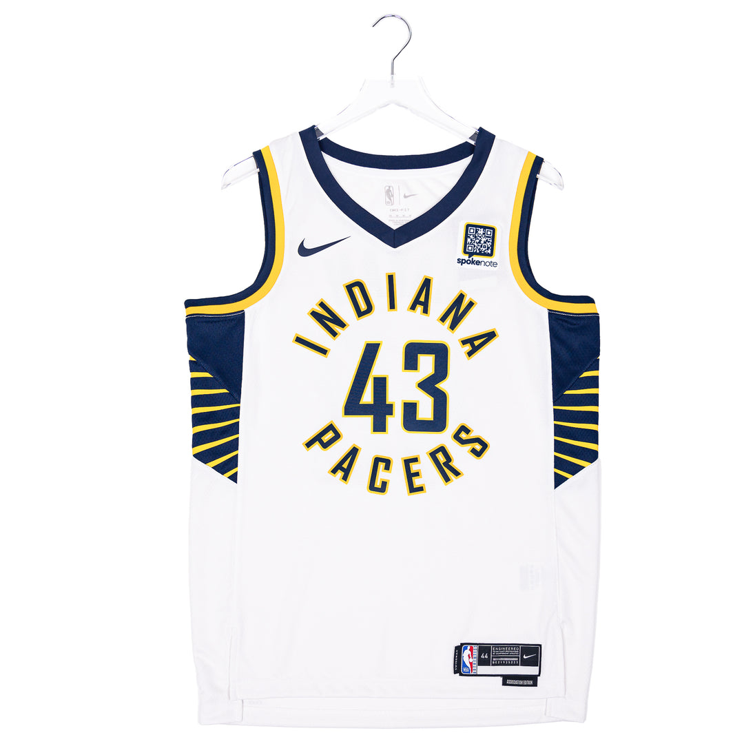 Adult Indiana Pacers #43 Pascal Siakam Association Swingman Jersey in White by Nike