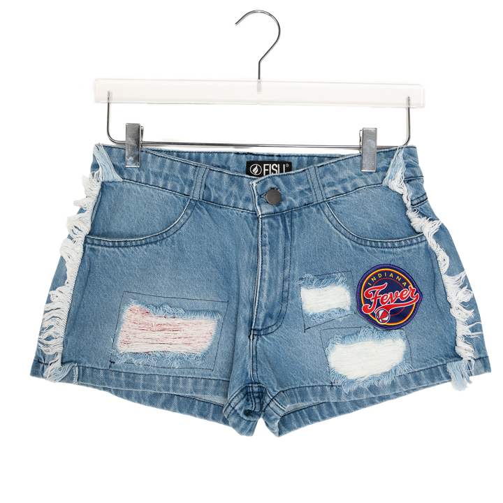 Women’s Indiana Fever Denim Shorts in Demin by FISLL