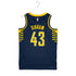 Adult Indiana Pacers #43 Pascal Siakam Icon Swingman Jersey by Nike In Blue & Gold - Back View