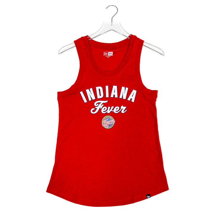 Women's Indiana Fever Glitter Tank Top in Red by New Era