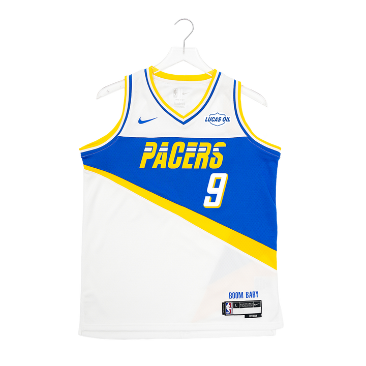 Youth Indiana Pacers #9 T.J. McConnell 25-26' CITY EDITION Swingman Jersey in White by Nike