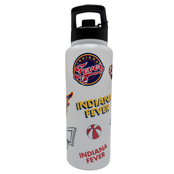 Indiana Fever 34oz Quencher Water Bottle in White by Logo Brands