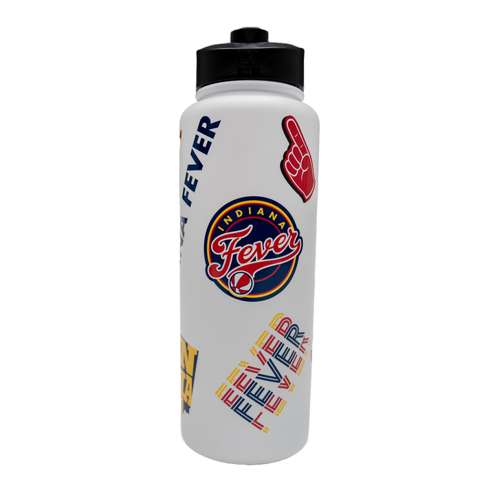 Indiana Fever 34oz Quencher Water Bottle in White by Logo Brands