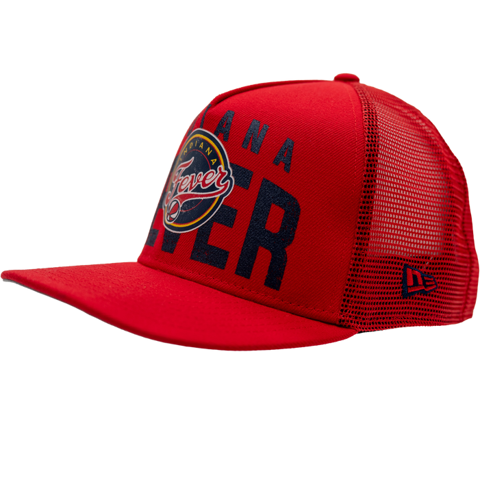 Youth Indiana Fever Logo Fade 9FIFTY Hat in Red by New Era