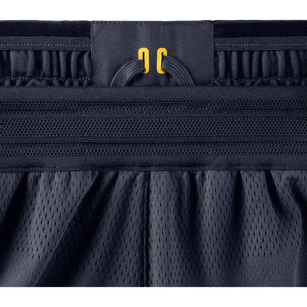 Men's Indiana Pacers Icon Authentic Shorts by Nike in Navy Blue - Waist