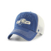 Adult Indiana Pacers Riverbank Trucker Hat by 47' In Blue & White - Angled Left Side View