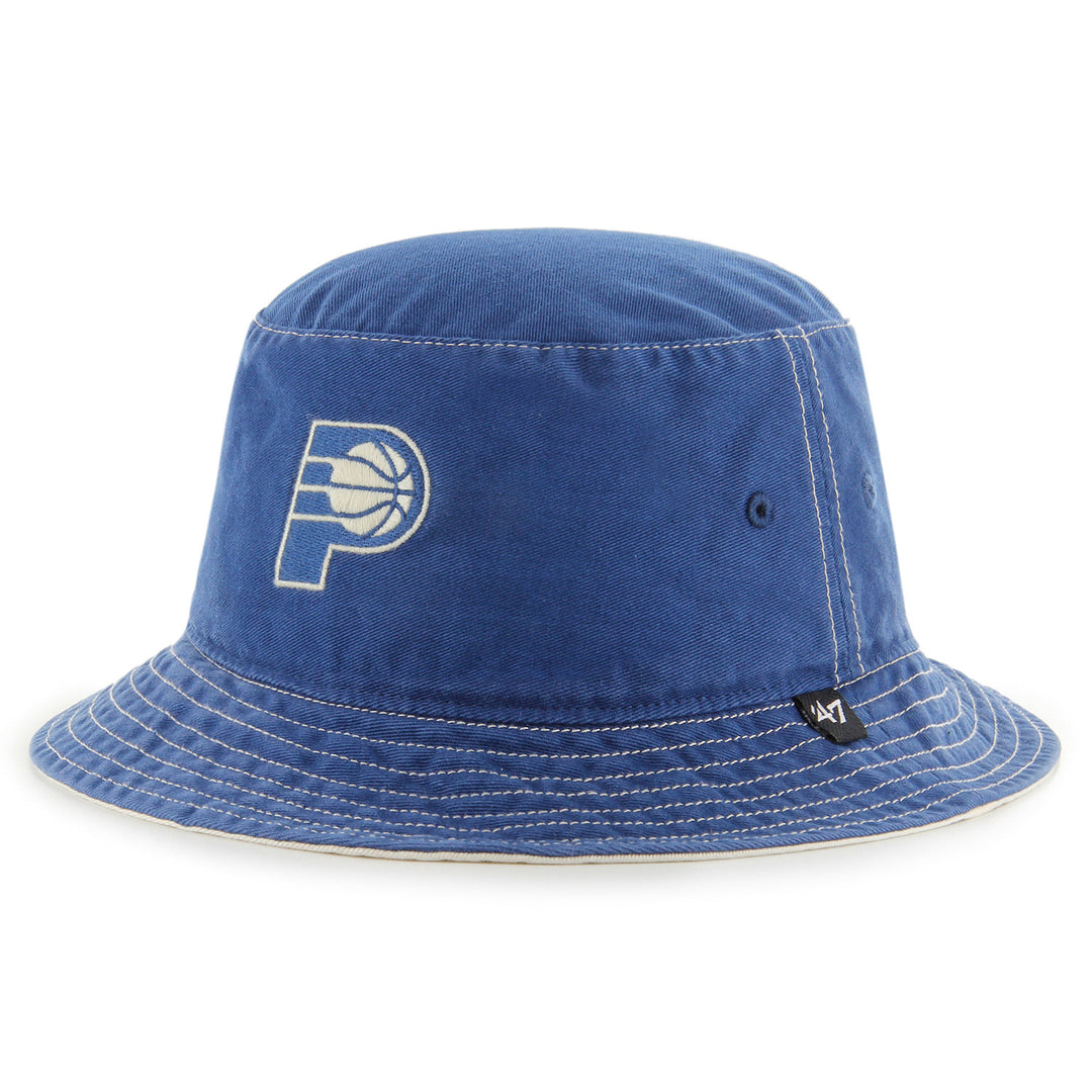 Adult Indiana Pacers Trailhead Bucket Hat in Navy by 47' - Front View