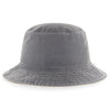 Adult Indiana Pacers Trailhead Bucket Hat in Grey by 47' - Back View