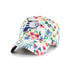 Women's Indiana Pacers Highgrove Clean Up Hat by 47' In White & Floral - Angled Left Side View