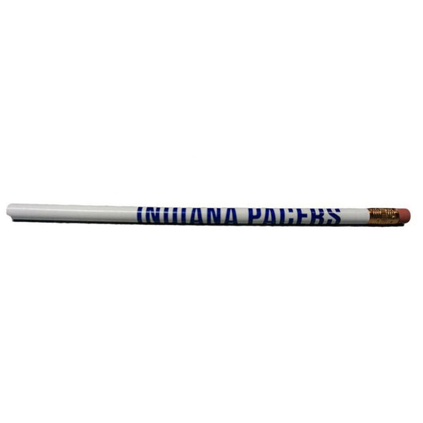 Indiana Pacers Wood Pencil in White - Front View