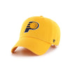 Adult Indiana Pacers Primary Logo Clean Up Hat in Gold by 47' Brand
