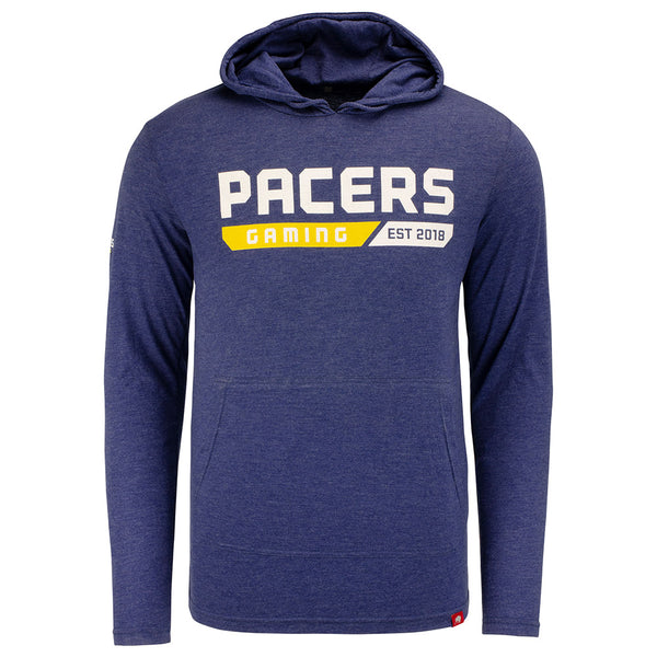 Pacers Gaming Sportiqe Rowan Hooded Fleece in Navy - Front View