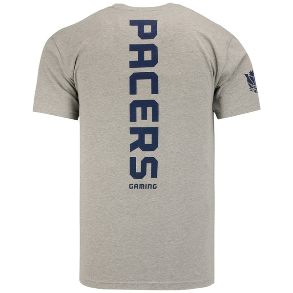 Pacers Gaming Sportiqe Davis T-Shirt in Gray - Back View