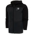 Adult Indiana Pacers Full Zip Protect Scuba Fleece by Antigua In Black - Front View