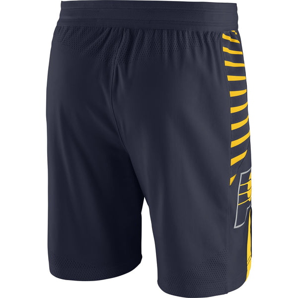 Men's Indiana Pacers Icon Authentic Shorts by Nike in Navy Blue - Back View