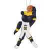 Indiana Pacers Boomer Ornament by FOCO In White, Blue & Gold - Back View