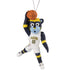 Indiana Pacers Boomer Ornament by FOCO In White, Blue & Gold - Front View