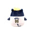 Indiana Pacers Boomer Smusherz Plush Doll 4.5" in White by FOCO - Back View