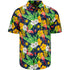 Adult Indiana Pacers Tropical Button Down Top by FOCO In Orange, Blue & Green - Front View