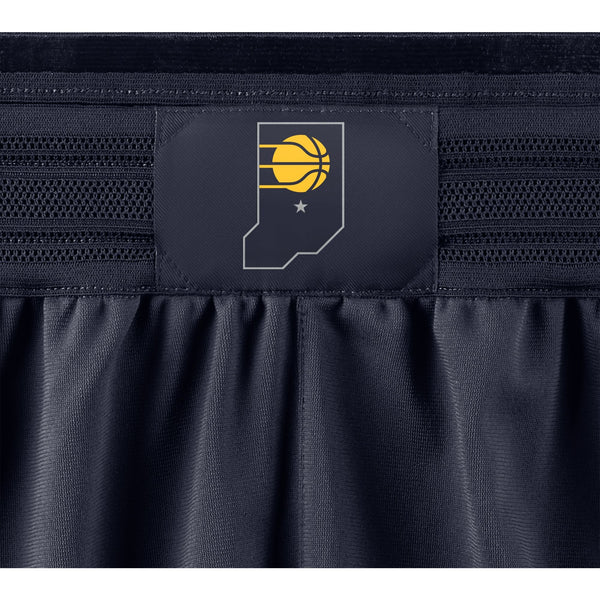 Men's Indiana Pacers Icon Authentic Shorts by Nike in Navy Blue - Logo