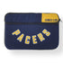 Indiana Pacers Upcycled Computer Case in Navy - Front View
