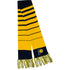 Indiana Pacers Striped Knit Scarf in Navy and Gold - Front View