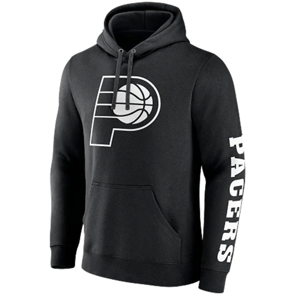 Adult Indiana Pacers Put Me In Coach Pullover Hooded Fleece by Fanatics In Black - Front View
