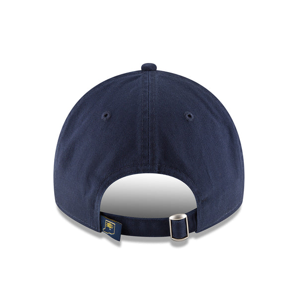 Adult Indiana Pacers Primary Logo Core Classic 9Twenty Hat in Navy by New Era - Back View
