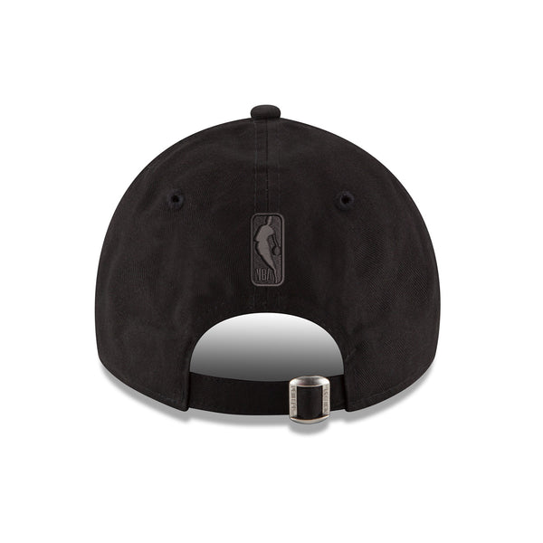 Adult Indiana Pacers Tonal Primary Logo Core Classic Tonal 9Twenty Hat in Black by New Era - Back View