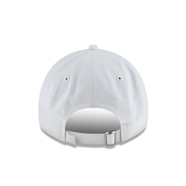 Adult Indiana Pacers Tonal Primary Logo Core Classic Tonal 9Twenty Hat in White by New Era - Back View