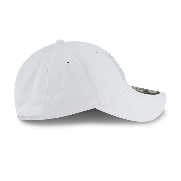 Adult Indiana Pacers Tonal Primary Logo Core Classic Tonal 9Twenty Hat in White by New Era - Right Side View