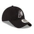 Adult Indiana Pacers Primary Logo Core Classic Tonal 9Twenty Hat in Black by New Era - Angled Right Side View