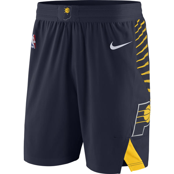 Men's Indiana Pacers Icon Authentic Shorts by Nike in Navy Blue - Front View