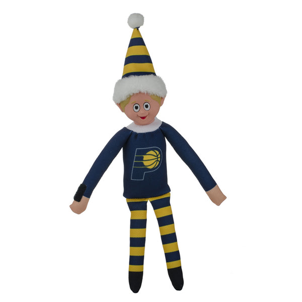 Indiana Pacers Elf on the Shelf in Navy and Gold - Front View