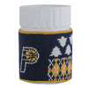Indiana Pacers Ugly Sweater Mug in Navy and Gold - Front View