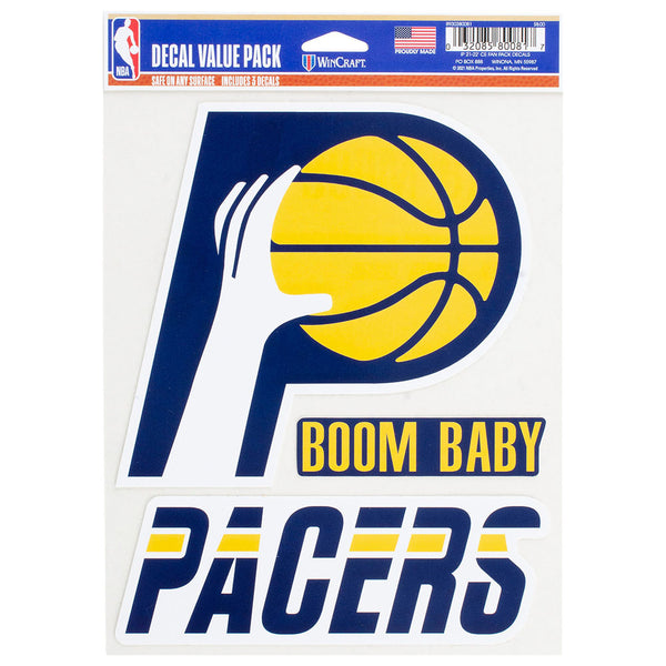 Indiana Pacers 21-22' City Edition Mixtape Decal Pack by Wincraft - Front View