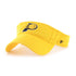 Adult Indiana Pacers Primary Logo Clean Up Visor in Gold by 47' - Angled Left Side View
