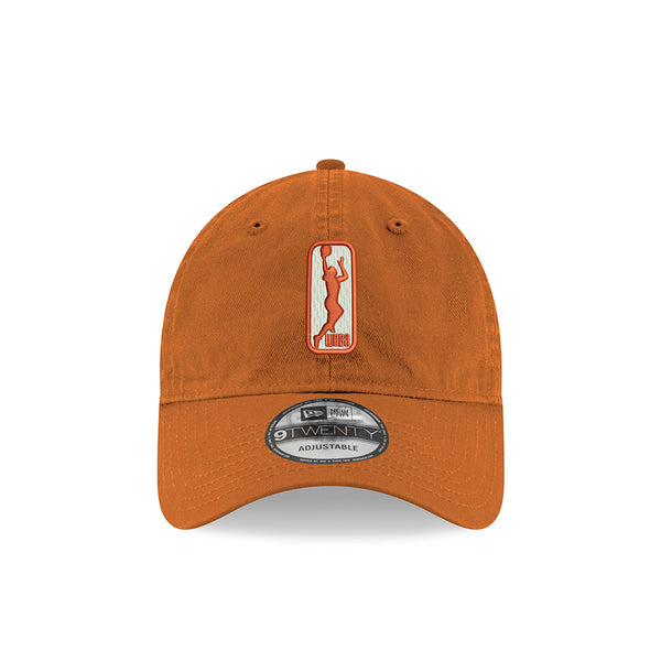 Adult WNBA Logowoman 9Twenty Hat by New Era in Dark Orange - Front View