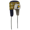 Adult Indiana Pacers Knit Trapper Hat by New Era In Blue, Gold & White - Angled Right Side View