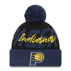 Adult Indiana Pacers Confident Pom Knit Hat by New Era