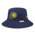 Adult Indiana Pacers Heather Bucket Hat by New Era In Blue & Gold - Angled Left Side View